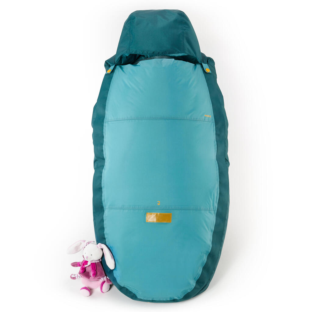 Very warm foot muff, waterproof and adaptable -25° C-Turquoise